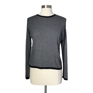 Eileen Fisher Ringer Pullover Italian Yarn‎ Sweater XXS/TTP